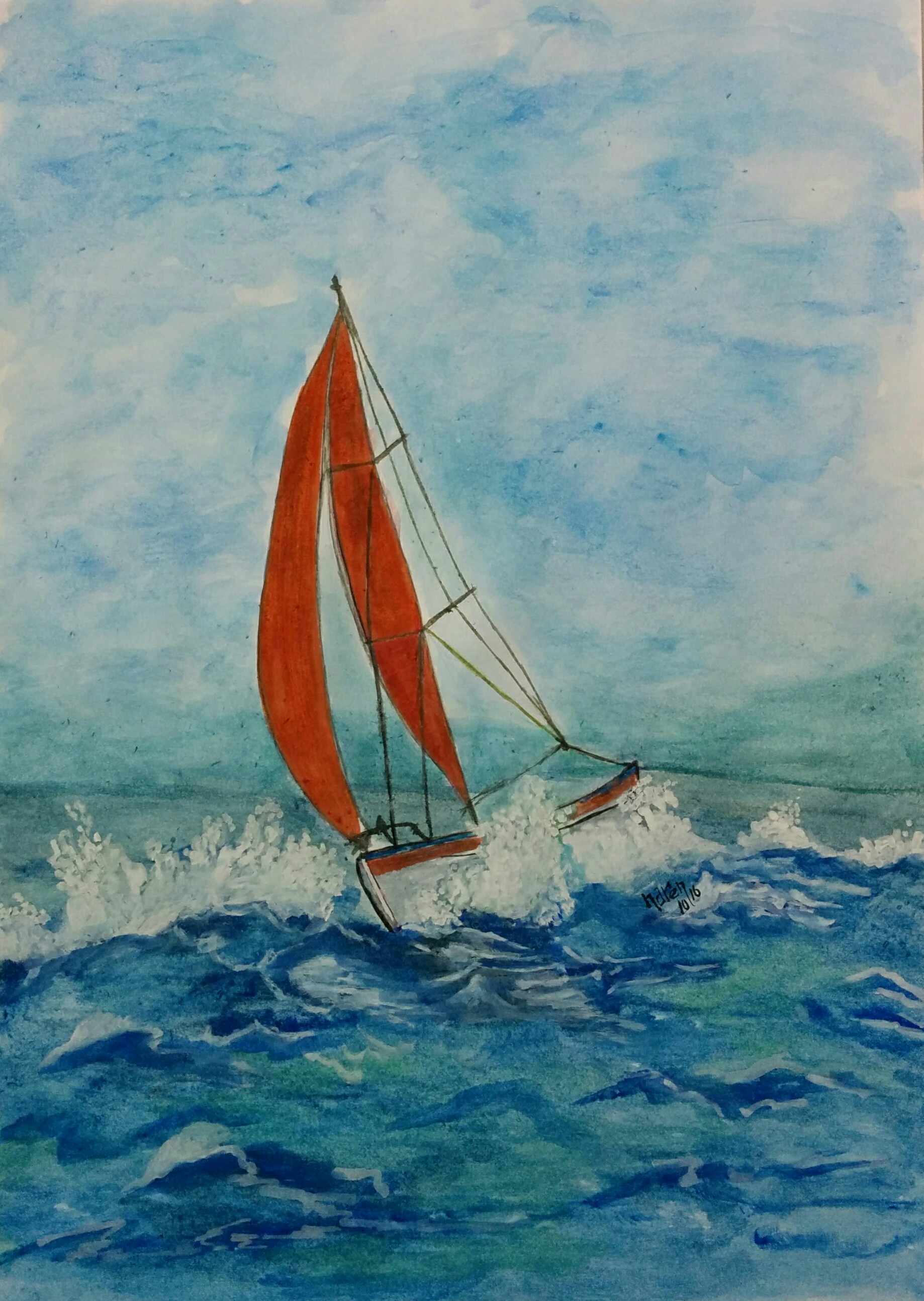 At Sea